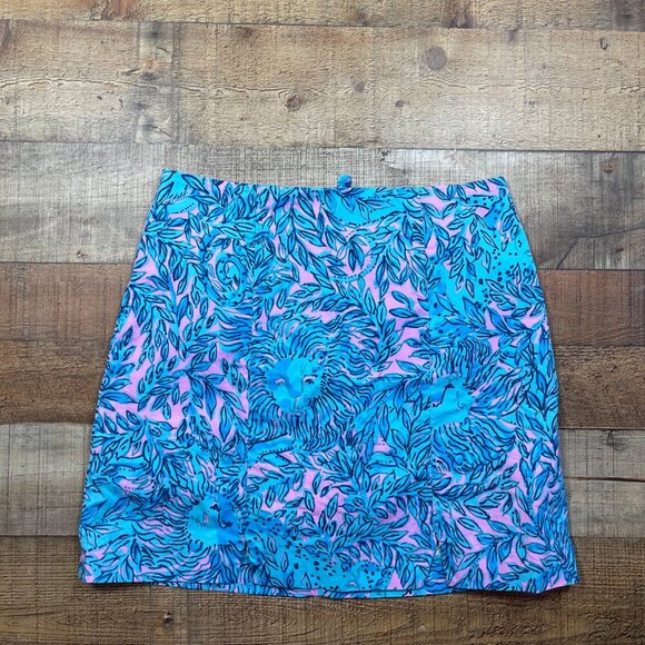 Lilly Pulitzer Blue & Pink Skort size 2 - Picture 4 of 4